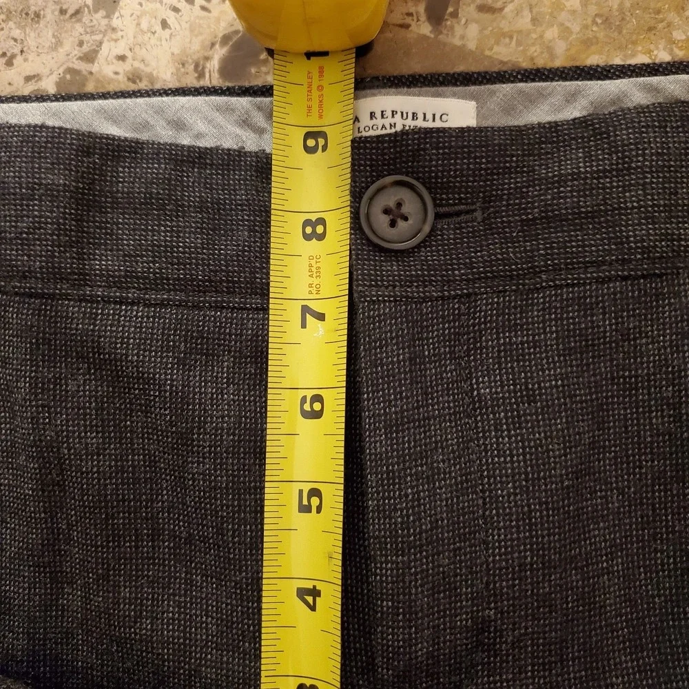 Banana Republic slacks sz 8 short The Logan Fit Stretch‎ Wool Office Work Career